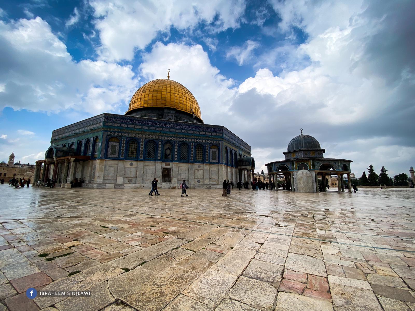 امطار الخير على المسجد الأقصى المبارك