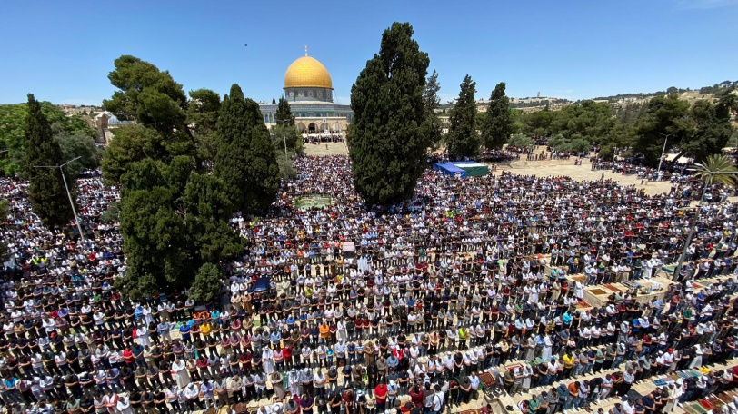 الجمعة الأخيرة من شهر رمضان في المسجد الاقصى