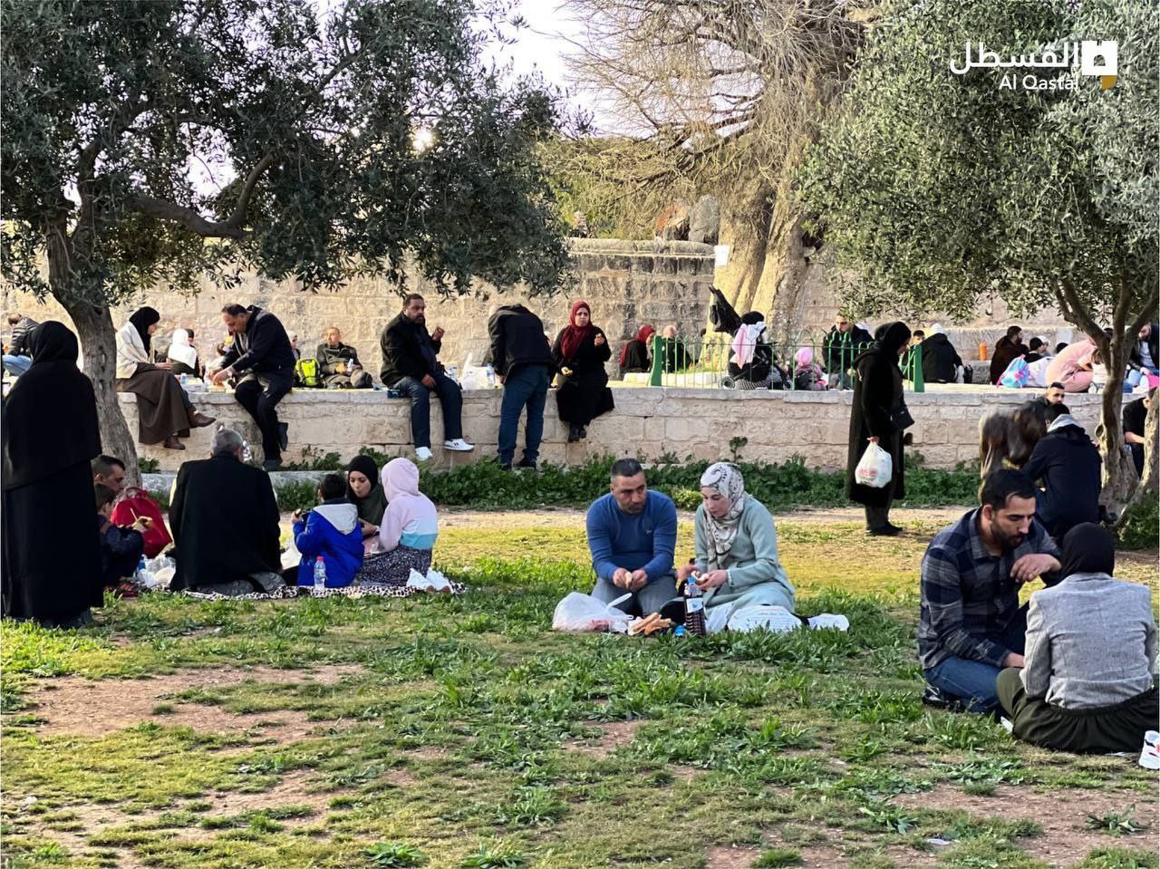 إفطار الصائمين في باحات المسجد الأقصى المبارك