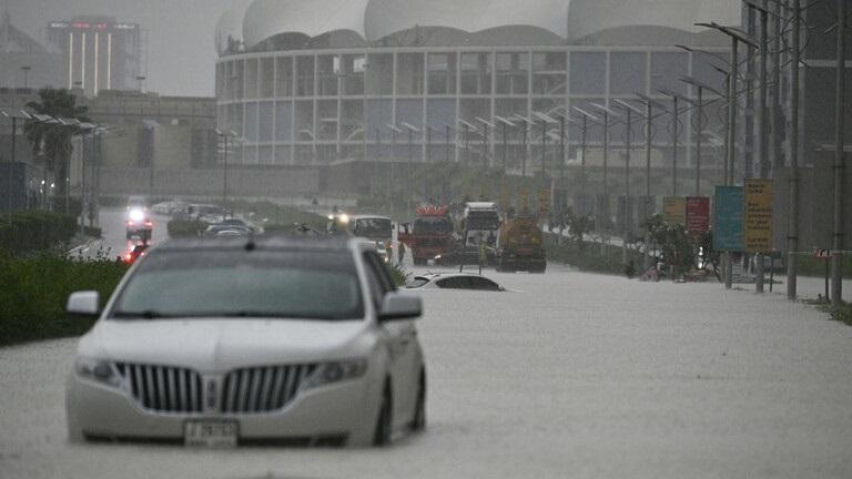 الإمارات تشهد أكبر كميات أمطار خلال الأعوام الـ 75‎ الماضية
