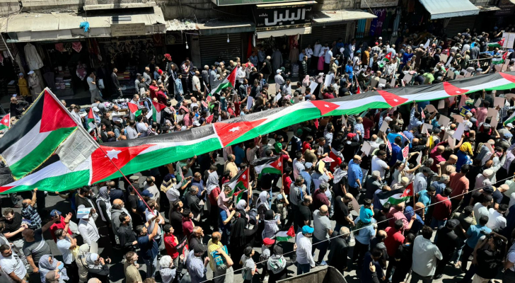 انطلاق مسيرة في عمان تنديدا ورفضا للعدوان الصهيوني على غزة
