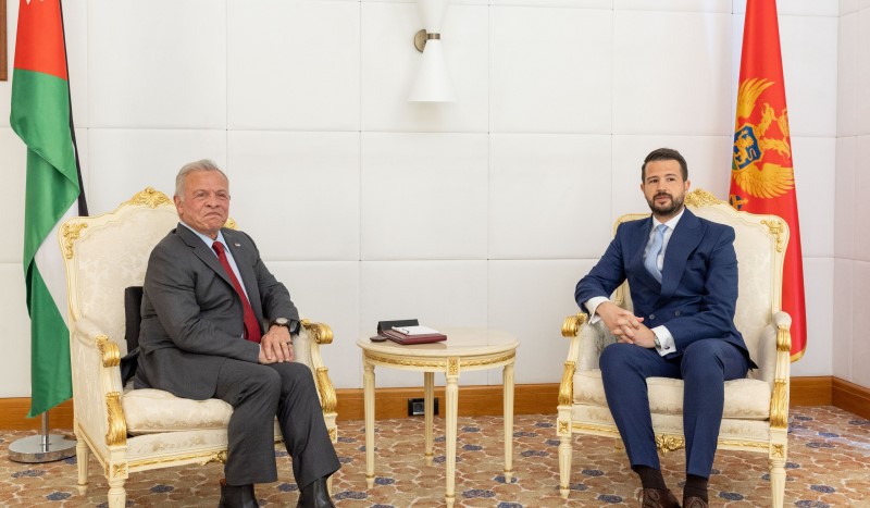الملك يلتقي رئيس جمهورية مونتينيغرو