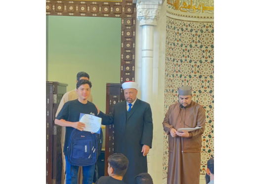 تكريم 63 طالبًا من المشاركين في النادي الصيفي بمسجد خليل السالم