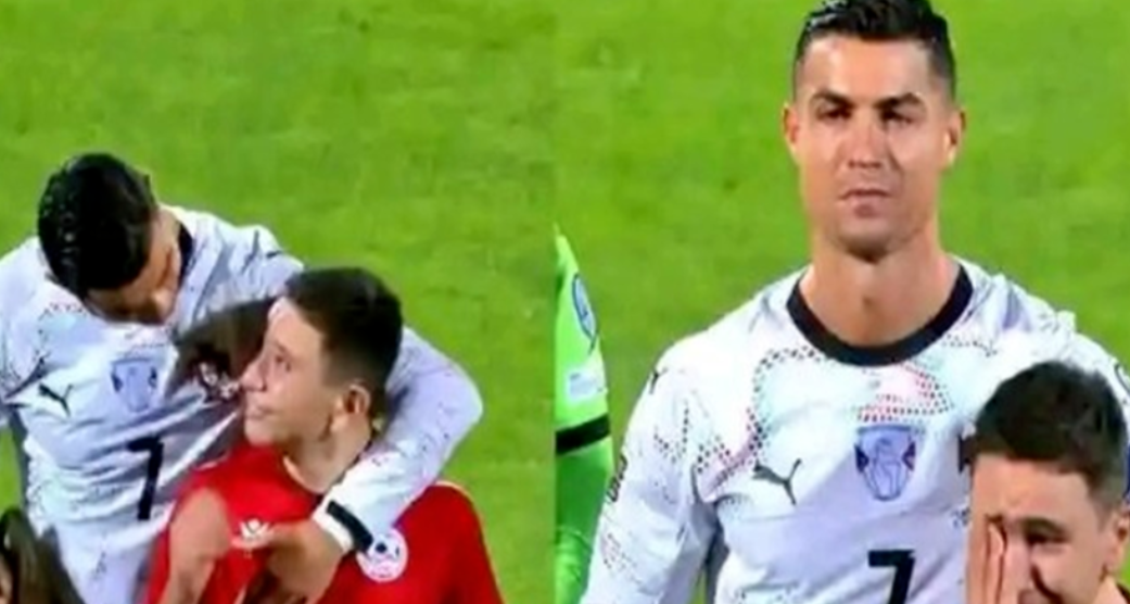 بعد أن أبكاه فرحا.. رونالدو يهدي "صديقه الجديد" لحظة تاريخية خارج الملعب