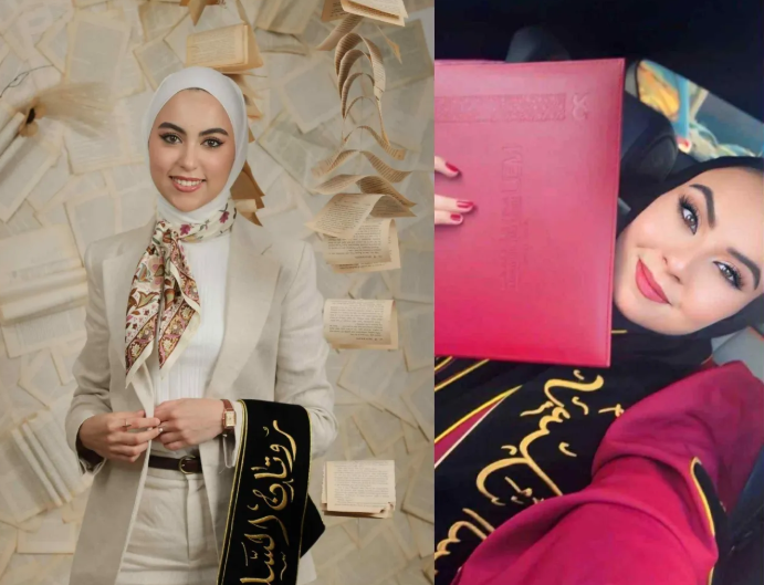 مبارك للطالبتين رسل وروتان عمر السلايمة بمناسبة تخرّجهما من الجامعة