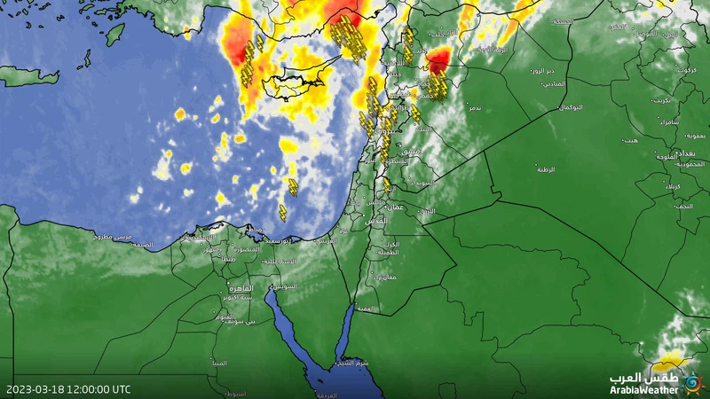 مقدمة المنخفض الجوي تبدأ بالتأثير على المملكة وتحذيرات من تشكل السيول