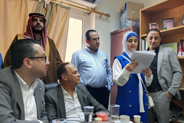 "جرش الحكومي" يحتفل بمناسبة زفاف سمو ولي العهد