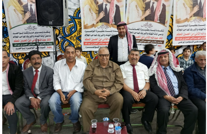 عشائر العفارات تحتفل بزفاف ولي العهد الأمير حسين
