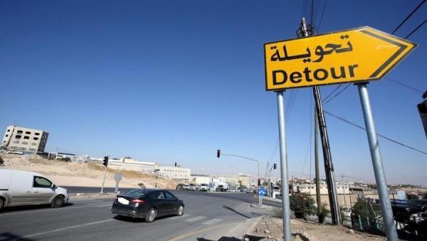 تحويلات مرورية ضمن أعمال مشروع الباص السريع بين عمّان والزرقاء
