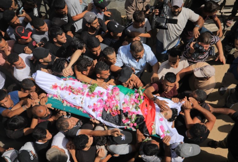 تشييع جثمان الشهيد رضوان شرق خان يونس