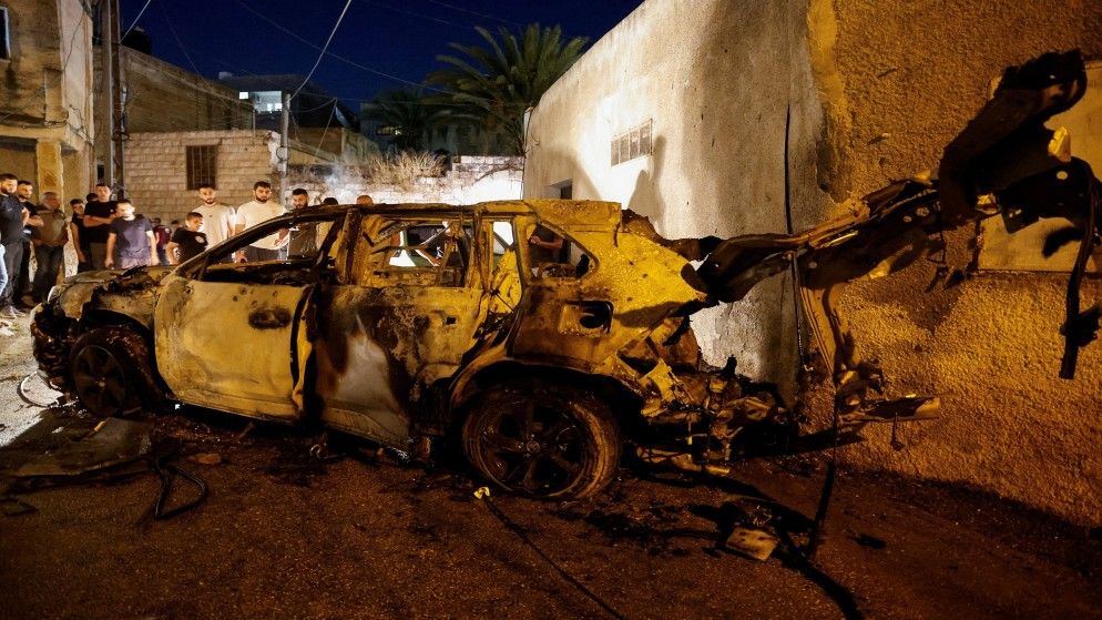 18شهيدا فلسطينيا في غارة "إسرائيلية" على مقهى في مخيم طولكرم