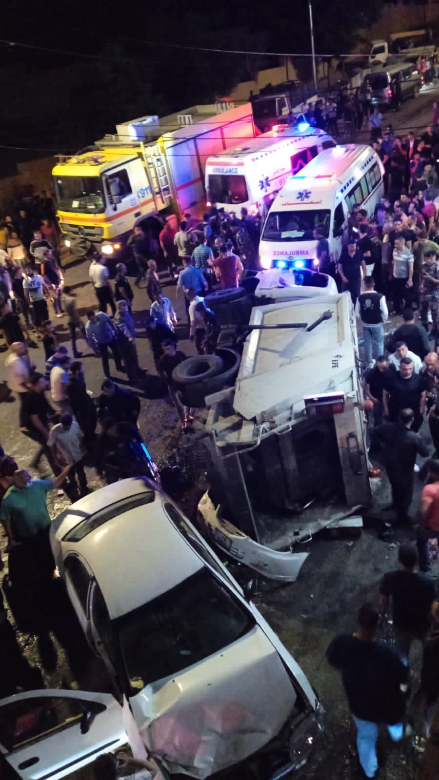 ارتفاع وفيات حادث البيادر إلى 3