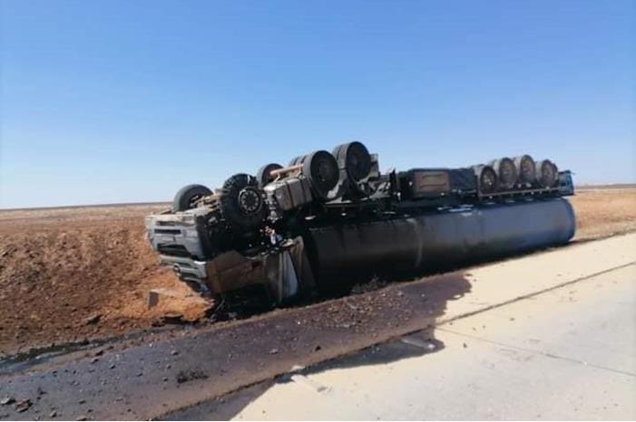 وفاة ثلاثيني بحادث تدهور صهريج على طريق الشيدية
