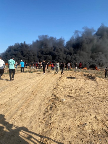 12 إصابة بنيران الاحتلال على حدود غزة