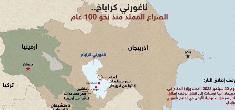 أرمن كراباخ يوافقون على وقف إطلاق النار بعد هجوم أذربيجان