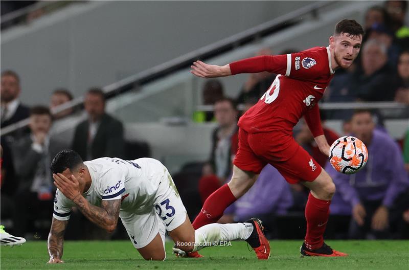 ماتيب يفسد صمود "9 لاعبين" من ليفربول أمام توتنهام
