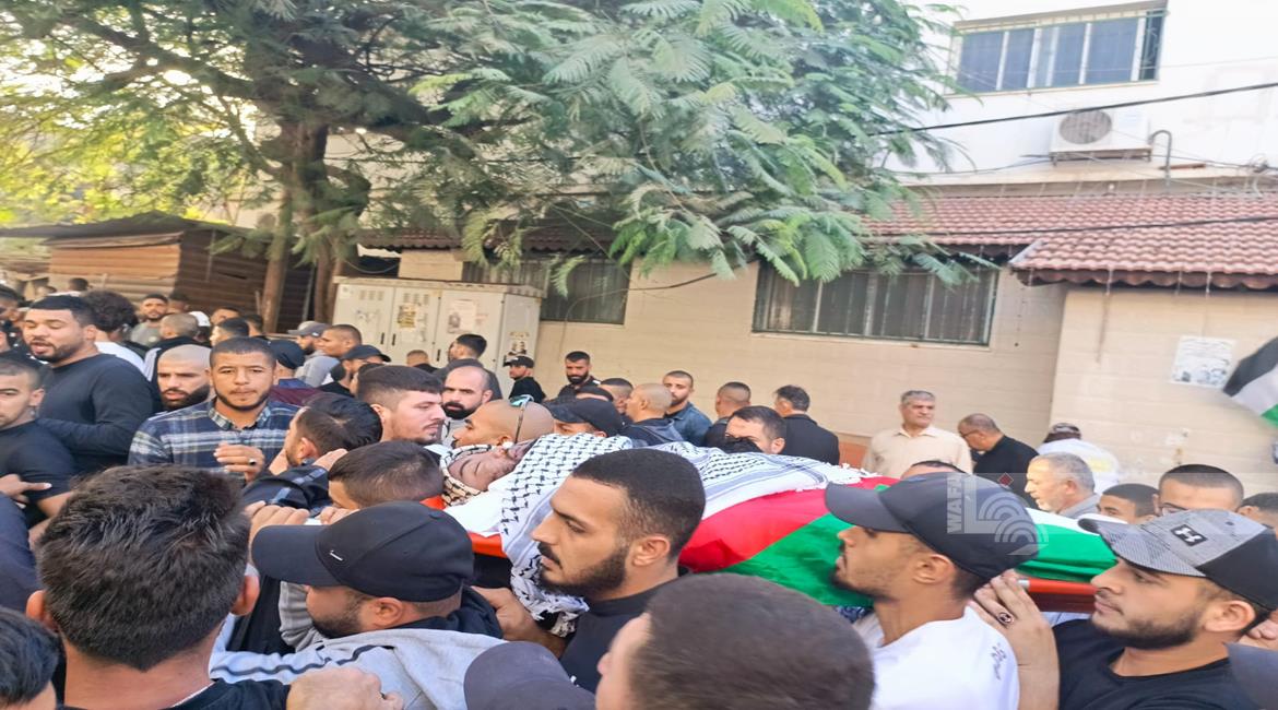 تشييع جثمان الشهيد عامر خير الله في مخيم طولكرم
