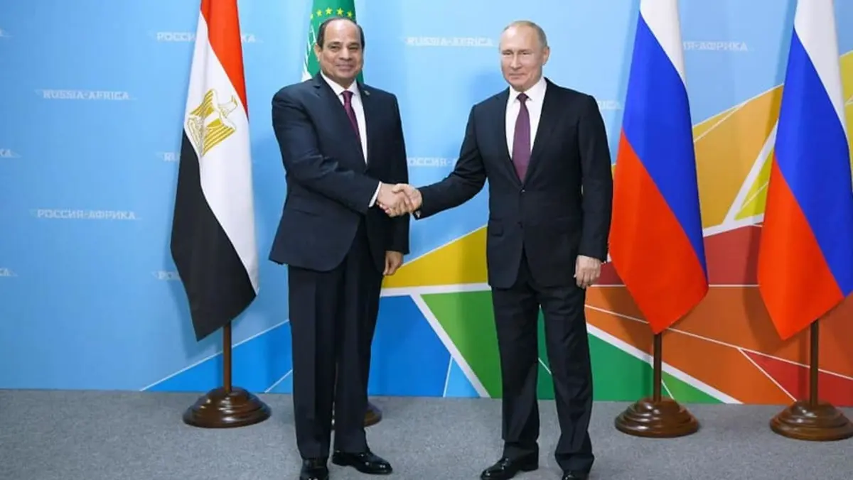 السيسي وبوتين يبحثان تعزيز العلاقات الثنائية وقضايا الشرق الأوسط