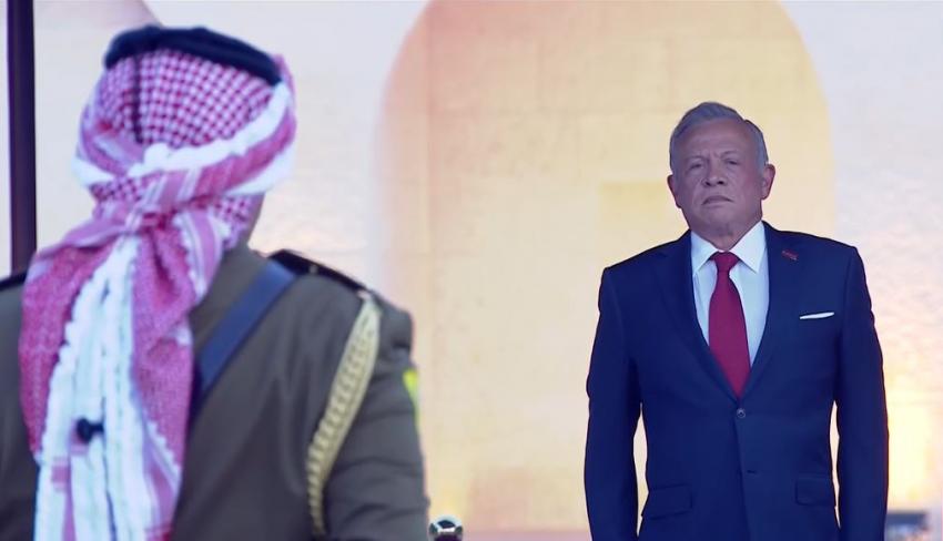 الملك يرعى الحفل الرسمي لعيد الاستقلال الـ 79 في قصر الحسينية